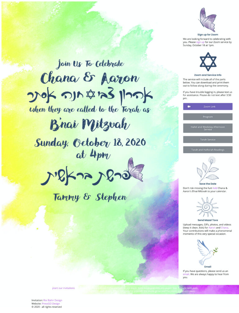 Twin Mitzvah